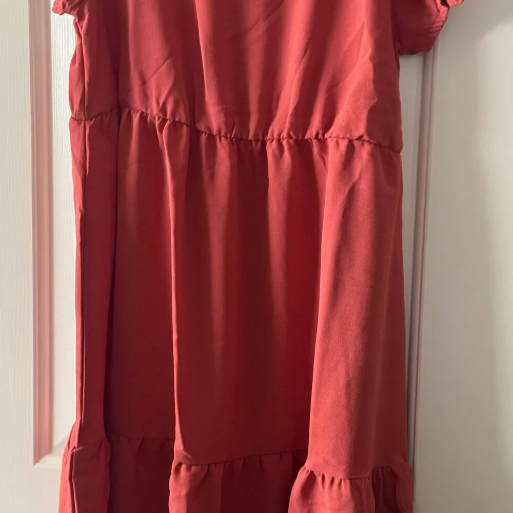 NWOT Love Ellie Girls Salmon Dress Size L 12/14